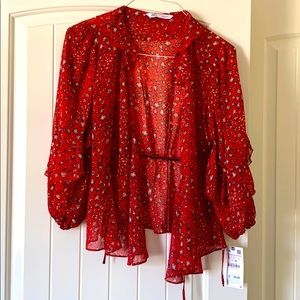 Zara Tie front shirt